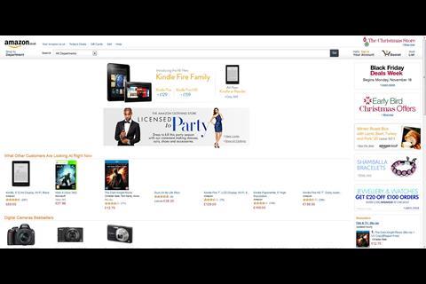 Amazon website 2012